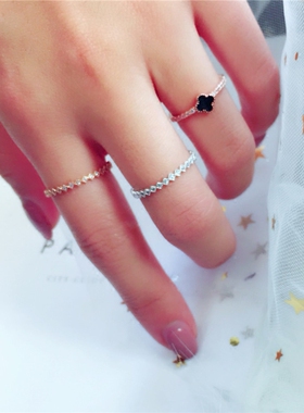 联合格韩国素圈锆石女配饰百搭