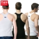 Áo 3 dây nam cotton mùa hè thủy triều tự tu trung niên lỏng lẻo hai dây thể thao - Áo vest cotton Áo vest cotton
