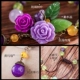 Cánh đồng hoa bracelet vòng tay hoa hồng nữ retro màu hồng pha lê trang sức thạch anh tím quốc gia vòng tay phụ kiện cá tính đơn giản - Vòng đeo tay Clasp vòng tay bạc Vòng đeo tay Clasp