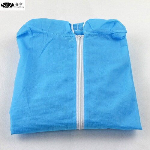 一次性无纺布防护服分体式工作服防尘带帽隔离服加厚透气衣服 - 图2