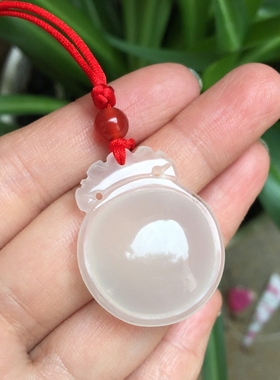 玉髓文艺范玛瑙如意福袋护心镜