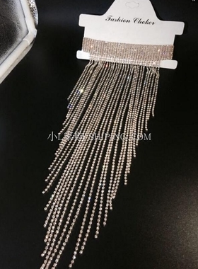 欧美夜店JEWELR流苏闪钻项链