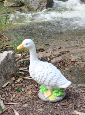 欧式草坪装饰公鸡道具鸽子雕塑