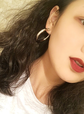 网红阿希哥2019新款女大耳圈耳环