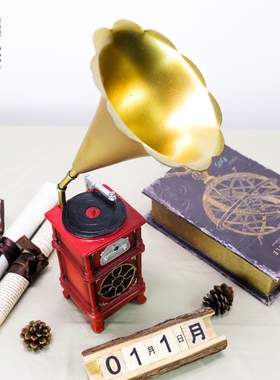 美式风咖啡厅酒吧店铺怀旧摆件