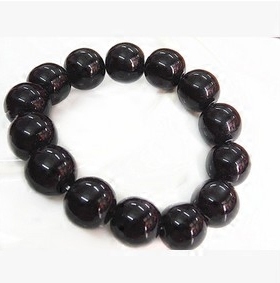 玻璃黑曜石水晶饰品地摊货源佛珠