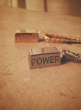 KORKEN欧美金块钛钢男个性潮项链