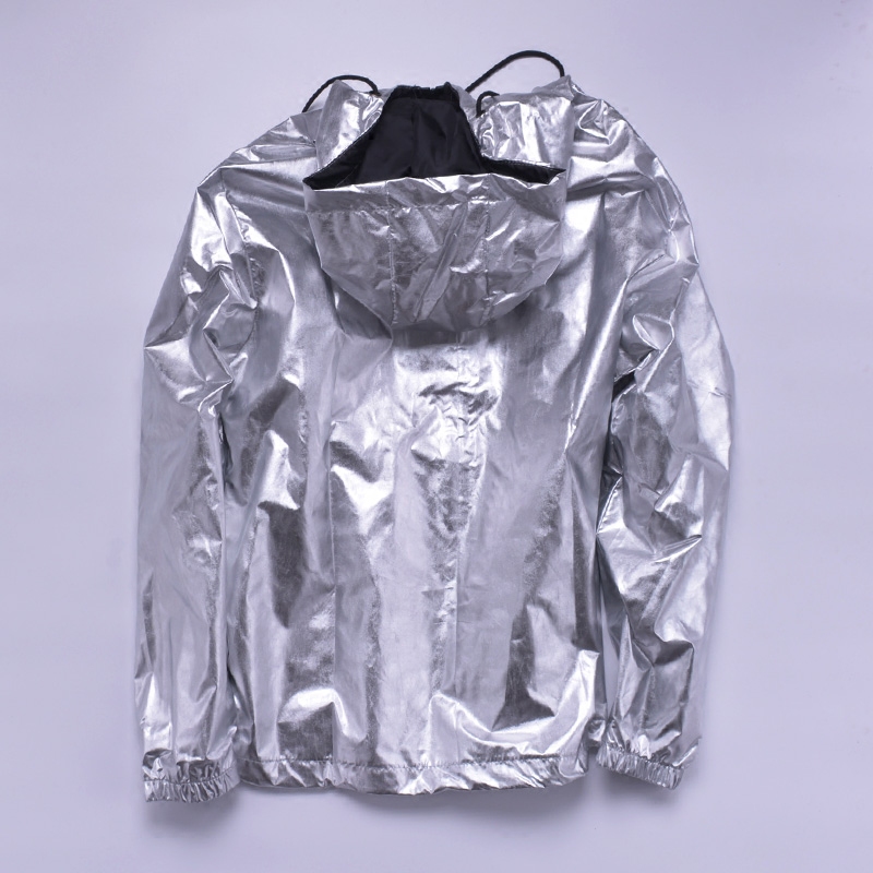 大衫衣恋 Jacket hip-hop style, glossy trench coat for students, plus size, slim fit