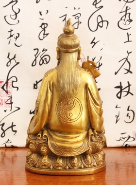 黄铜太上老君摆件家居