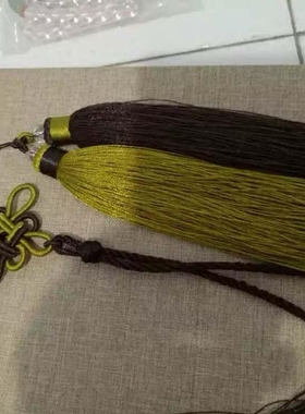 车挂绳半成品DIY双色流苏穗子花结精致结实店主纯手工编制包邮