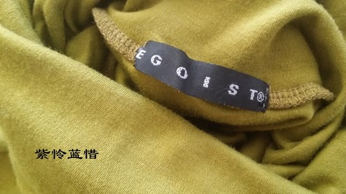 特价【紫】egoist韩单原单双层加厚领好品质打底高领T - 图0