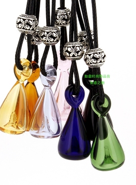 小巧琉璃精油瓶香薰项链吊坠