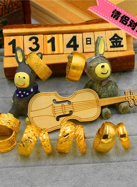 不掉色活口戒指六字真言个性情侣