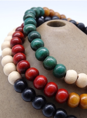 五色彩檀珠五色檀木