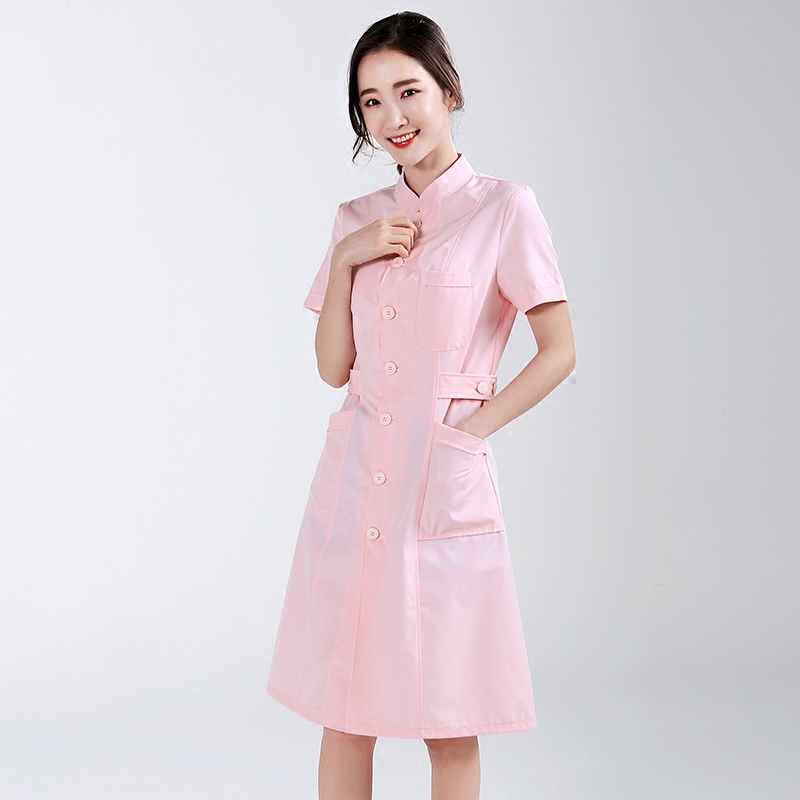 夏季短袖收腰立领药店牙科护士服 护理部主任医护制服