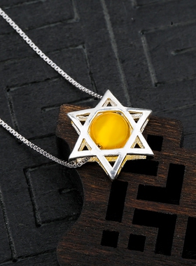 diy六芒星串珠镂空材料银手链