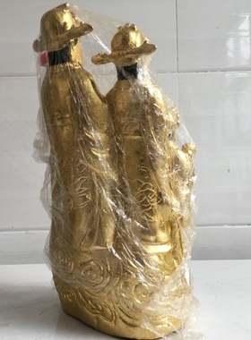 荣华富贵纯手工黄铜彩绘财神爷
