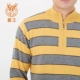 Lu Wang đích thực áo len cashmere nguyên chất nam nửa cao dây kéo cổ điển sọc thời trang nam triều 110134405 - Áo len Cashmere quần áo thể thao Áo len Cashmere