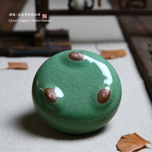 青瓷香薰炉陶瓷艾灸手工仿古纯铜薰香线香檀香沉香消杀毒艾熏香炉 - 图2