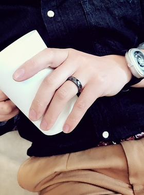 不褪色指环ZEBA陶瓷简约女男戒指