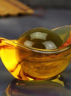 水晶元宝佛堂摆件开业礼品