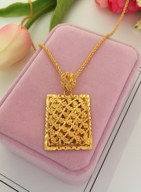 日韩风秋冬大花沙金不掉色毛衣链