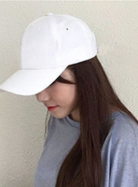 帽子男女士夏天纯色四季款纯黑