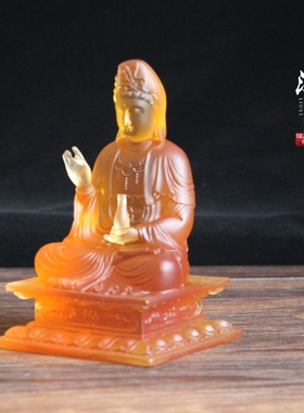 汉风地藏王菩萨琉璃佛像