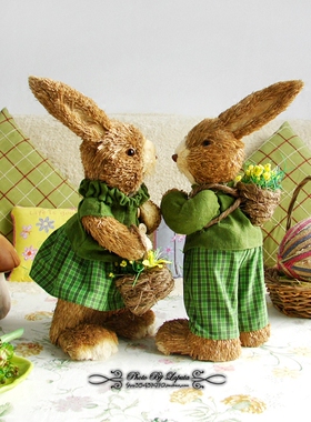 夫妇田园风森林系草编结婚礼物