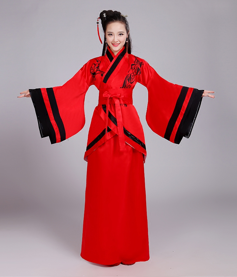 蜜糖依恋旗舰店新款汉服曲裾汉服改良唐装女款古装古装表演服舞台演出服女装正规2