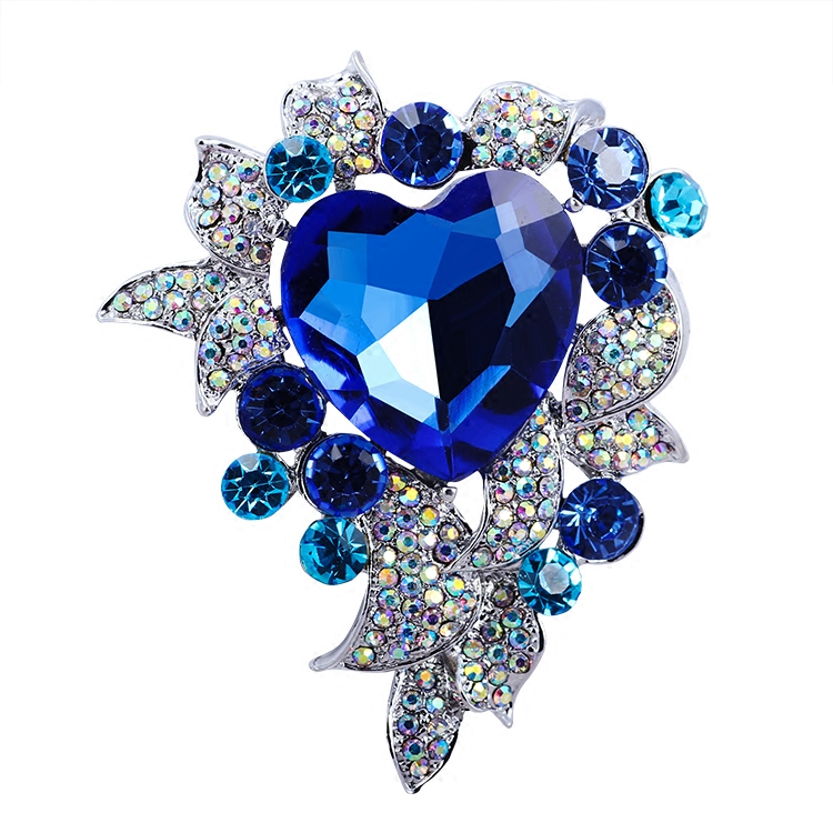 oskaior欧美海洋之心夸张外套大衣 oskaior胸针