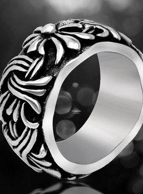 欧美男戒指复古个性发型师夜店