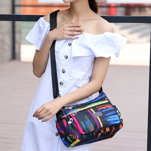 驰豹 Сумка на одно плечо, нейлоновый вместительный и большой рюкзак, для среднего возраста