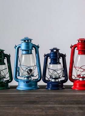 复古风led物件酒柜手提煤油灯