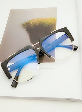 翟潇闻刘昊然同款前卫透明眼镜