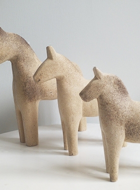 工艺瑞典制品原始粗坯达拉木马