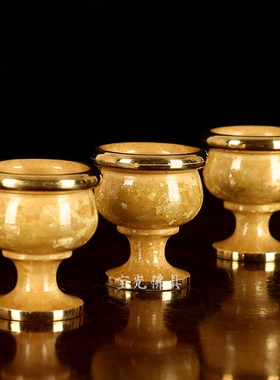 圆通台湾供财神茶杯元宝佛具用品