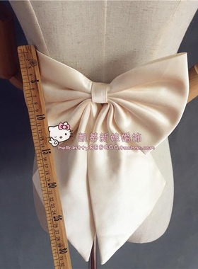 伴娘婚纱礼服香槟色缎面蝴蝶结