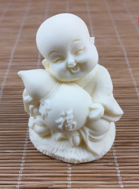 象牙果雕刻乔迁新居礼品五福临门