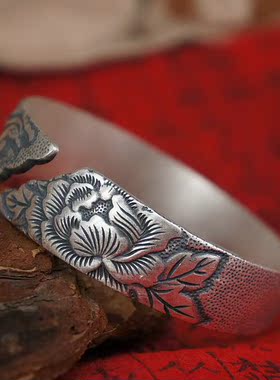 凤穿牡丹商务风春节送礼手工银