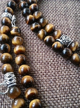 天然纯银泰国佛牌双层毛衣项链