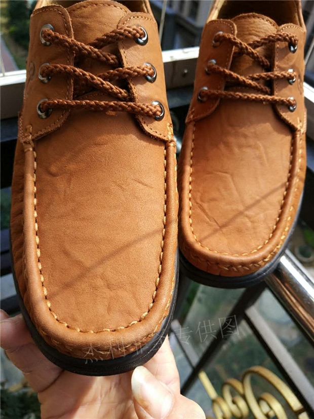 包邮皇家皮匠秋季新款豆豆鞋头层真牛皮防滑磨砂男士休闲皮鞋5972,淘宝优惠券,粉丝福利购,淘宝优惠卷