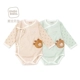 Quần áo trẻ em xì hơi mùa xuân và mùa thu cotton sơ sinh dài tay quần áo tam giác 0-1 tuổi 2 mùa hè nam và nữ thân bé - Áo liền quần quần áo trẻ sơ sinh cao cấp Áo liền quần
