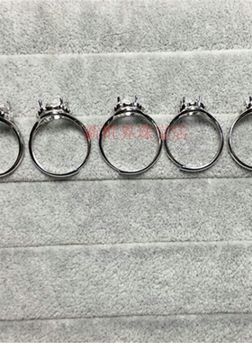 现货s925纯银戒指指环简单四爪