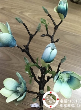 仿真花艺紫玉兰客厅eva单支花瓶