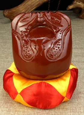 实木雕刻木鱼摆件法器家用诵经