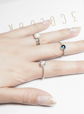 s925纯银泰银戒指指环关节细款