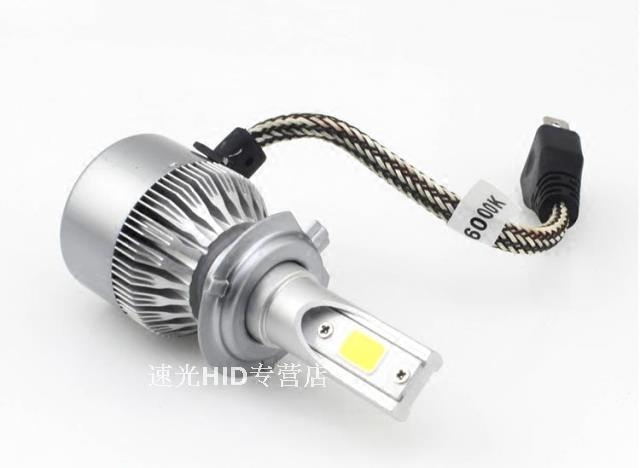 汽车led大灯前照灯H1H7H8H119005H4远近一体C6高亮版超氙气灯包邮 - 图3