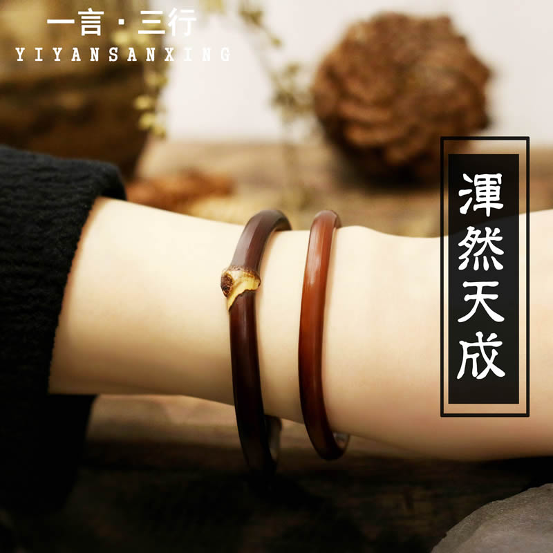 森系野生无节鸡雪藤手镯男女款天然情侣戒指金刚藤条藤镯木镯子 森系野生无节鸡雪藤手镯男女款天然情侣戒指金刚藤条藤镯木镯子
