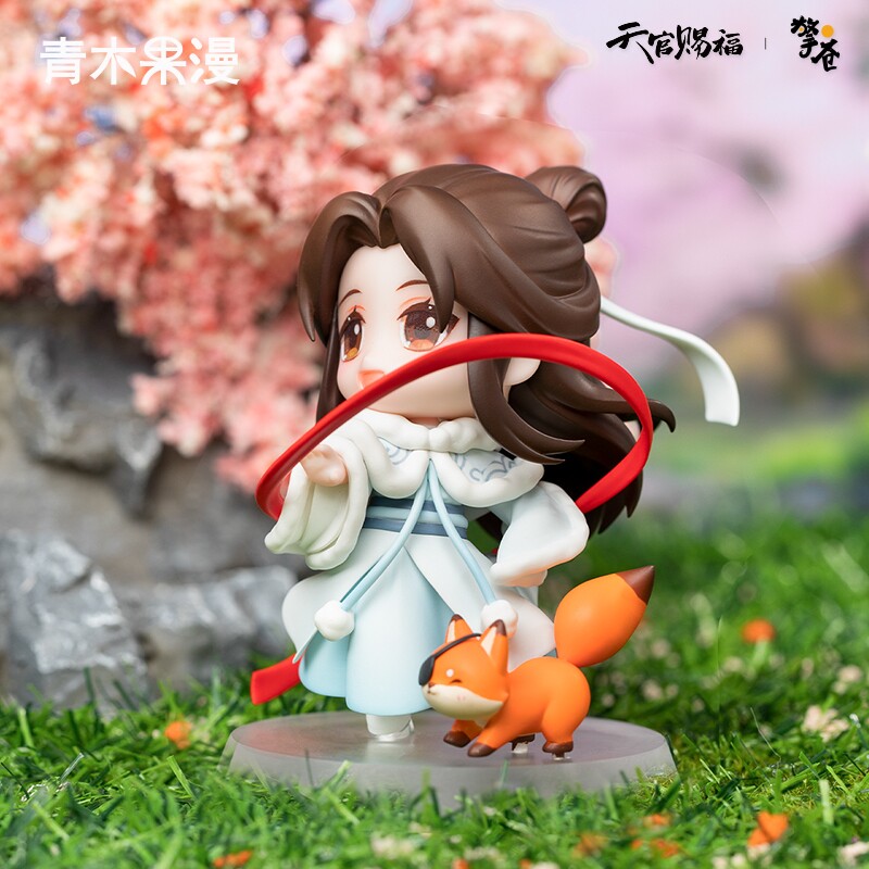 Genuine Heavenly Officials Blessed Flying Flowers Thousand Knot Q Edition Hand-held Xie Lihua City Model Doll Doll Ornaments Qingcang Surrounding - 2